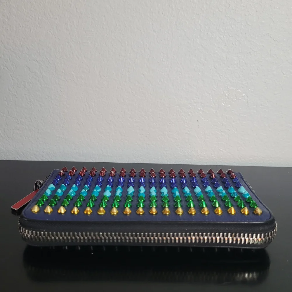 Christian Louboutin Panettone Long Wallet Multicolor Studs - Picture 6 of 15